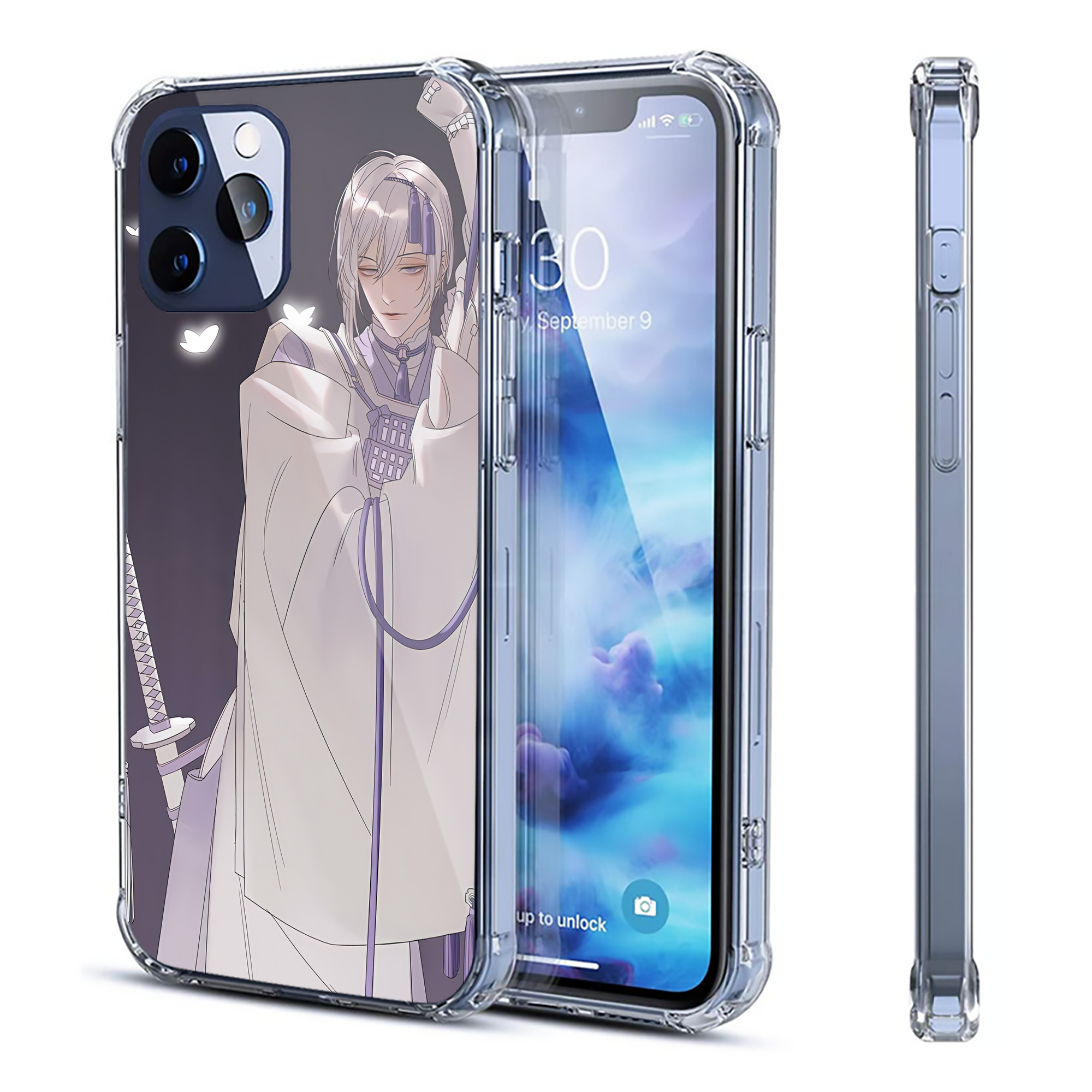 （画像用） 刀剣乱舞 Touken Ranbu 【iPhone 12シリーズ対応】透明スマホケース（クリアソフトケース）